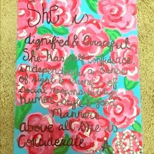 handmade Kappa Delta canvas