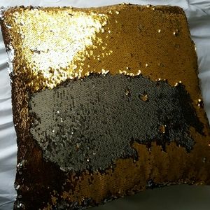 Gold to silver mermaid pillow... sequins