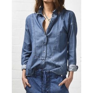 One Teaspoon Imperial Denim Button Down Shirt
