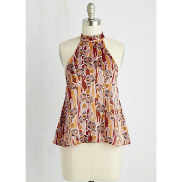 ModCloth: Mixtape Masterpiece Top in Warm Floral