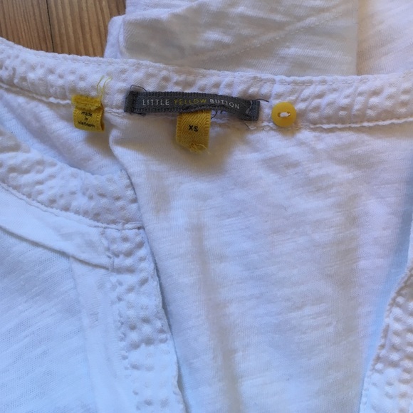 Anthropologie White Henley - Picture 4 of 4