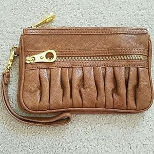 Tan wristlet