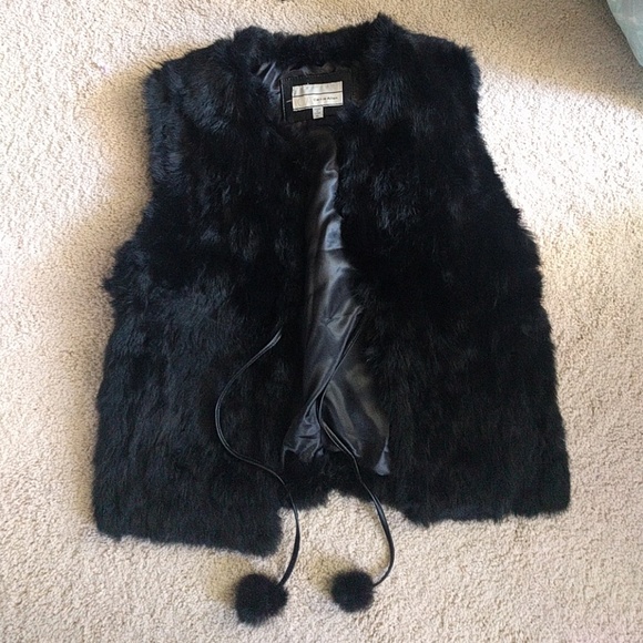 Vintage rabbit fur vest