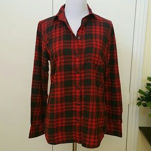 J.Crew Factory Plaid Flannel Shirt