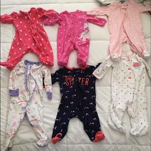 6 piece onesie pajama
