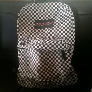 Checkered Jansport Backpack