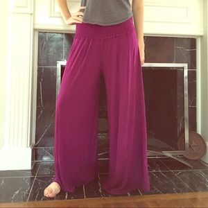 Purple palazzo pants!