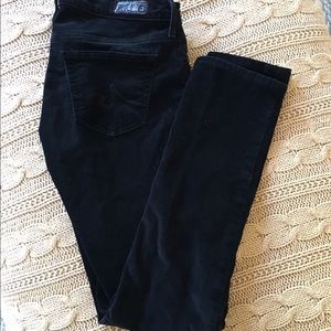 Petite AG Black Corduroys