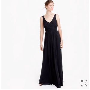 J. CREW Bridesmaid evening gown prom dress chiffon
