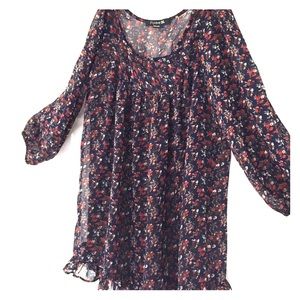 BOGO💥SHEER RUFFLE EDGE TOP