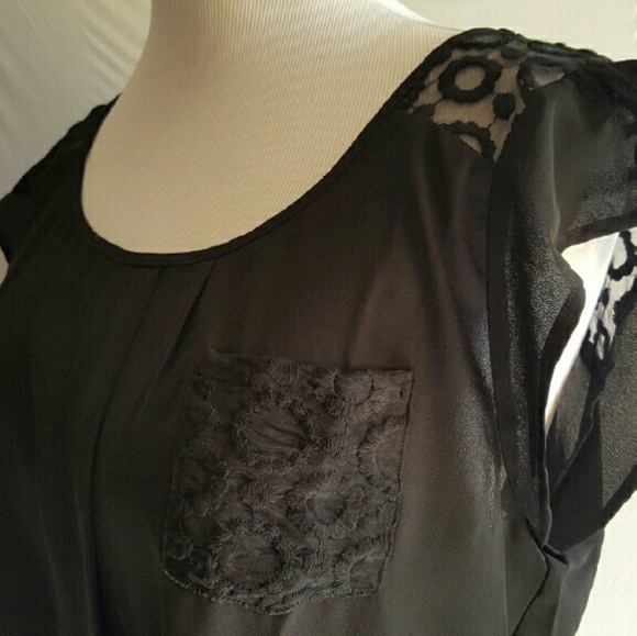 New Womens Plus Size Sheer Fashion Top - Picture 2 of 4