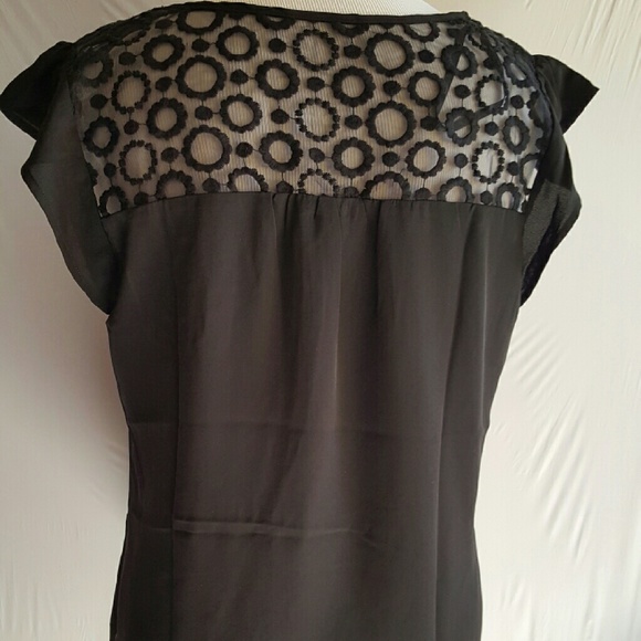 New Womens Plus Size Sheer Fashion Top - Picture 3 of 4
