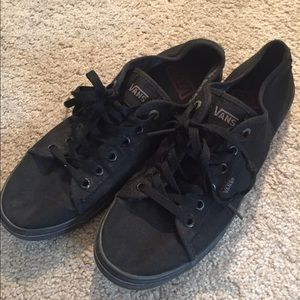 All black vans women's size 8.5