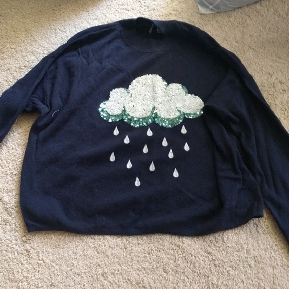 Rainy sequined sweater