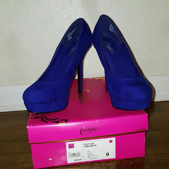 Blue Suede Platforms