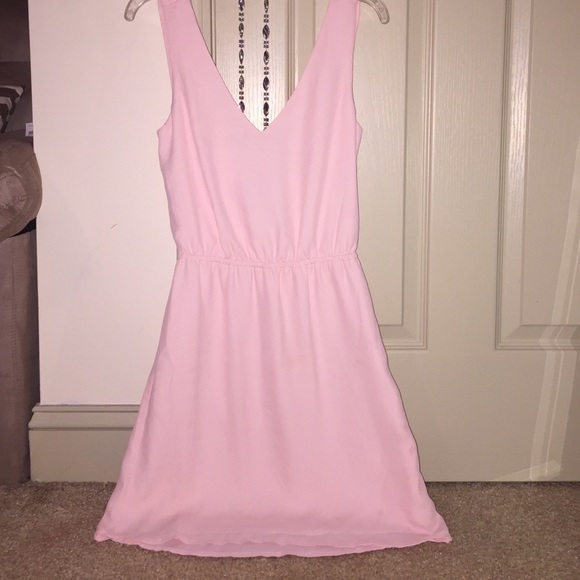 Low back light pink tobi dress