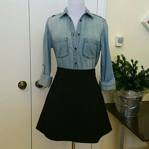 Express Light Blue Denim Shirt