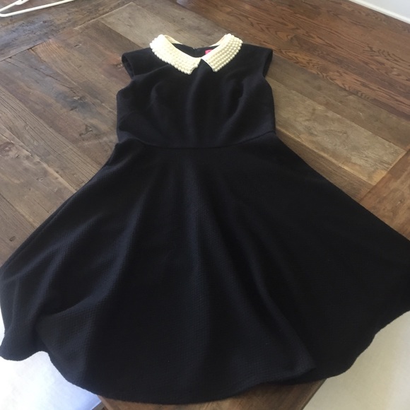 Black Betsy Johnson dress.