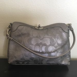 Silver Coach clutch