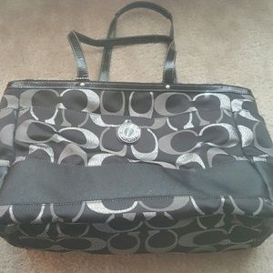 Coach signature CC canvas Bag