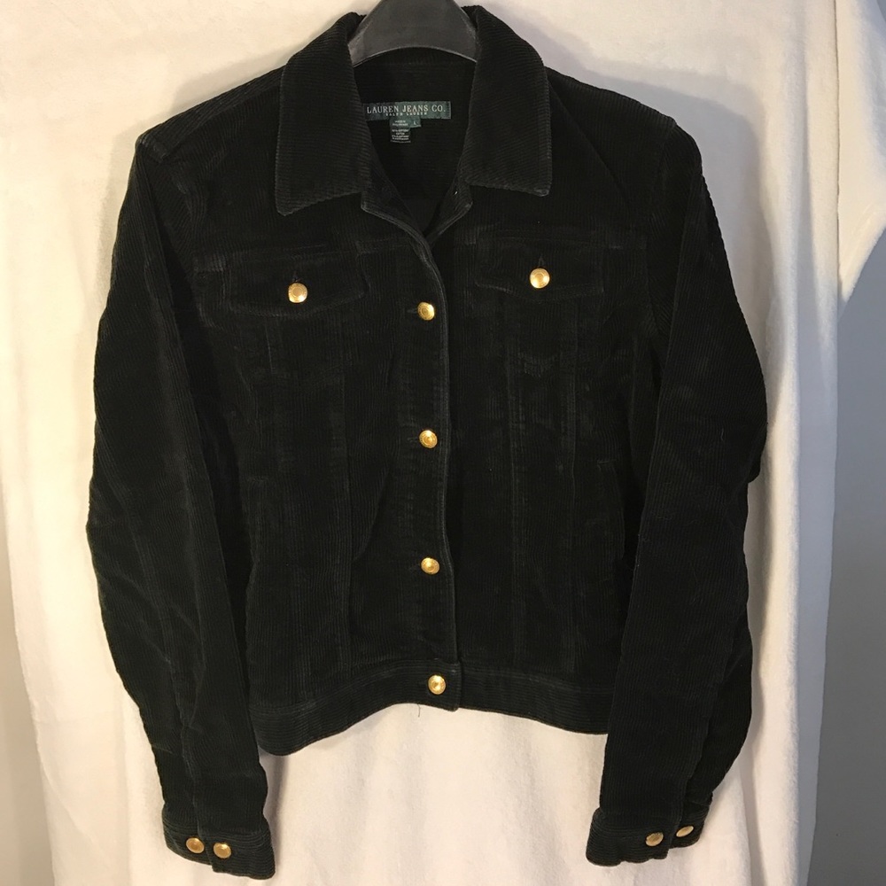 Lauren Jeans Co. jacket soft wide wale corduroy