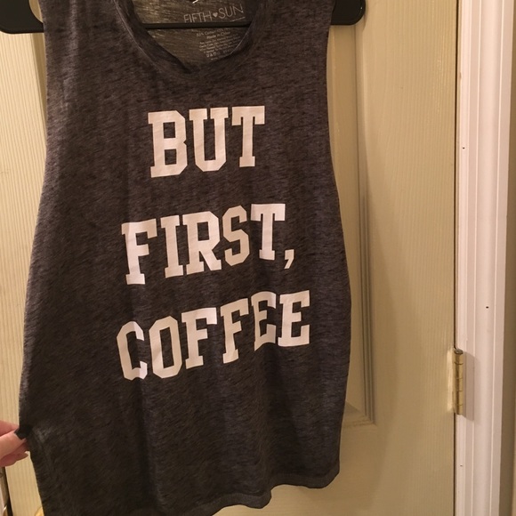 "But First, Coffee" muscle tank