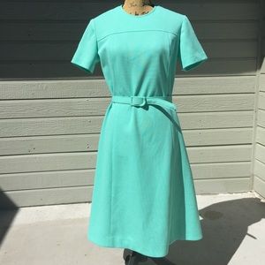 Sea Foam Green Vintage A Line Dress