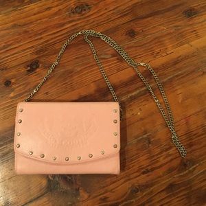 Juicy Couture Pink Leather Crossbody Clutch