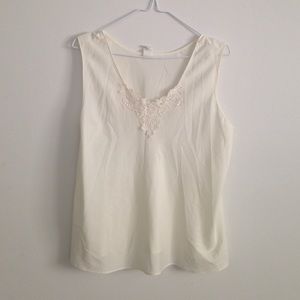 Lace Embellished Tank Top