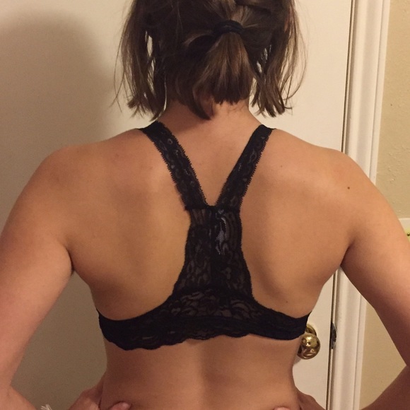 Black lace bralette