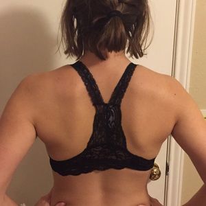 Black lace bralette
