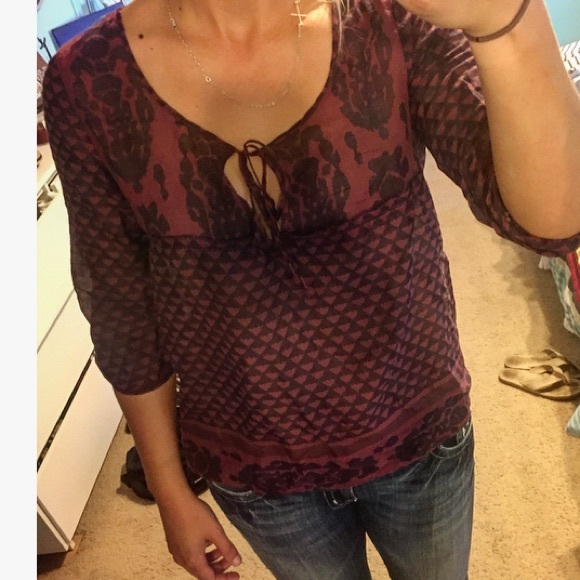 American Eagle Patterned Blouse