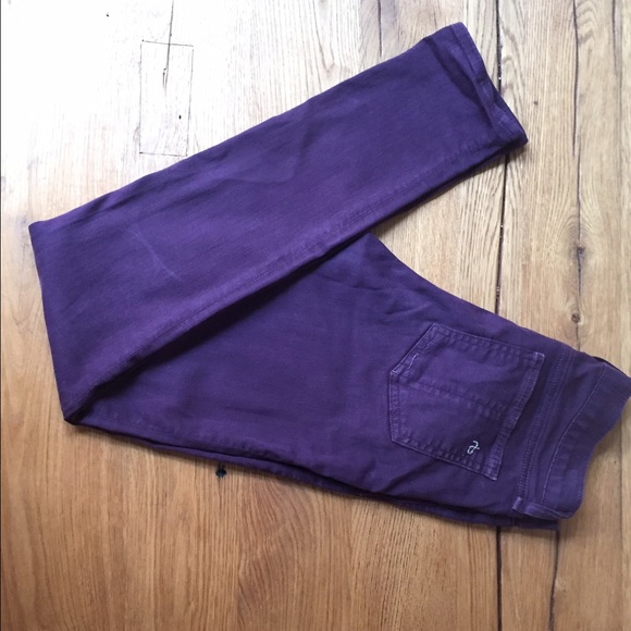 rag and bone skinny purple wash jean