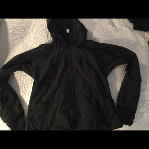 Black Lululemon lined jacket size 8