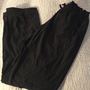 Lululemon black drawstring track pants size 10