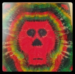 Tie Dye Skull Bandana