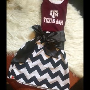 Texas A&M Aggies Gameday Chevron Dress