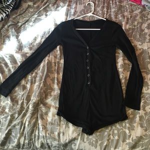 Long sleeve romper bodysuit