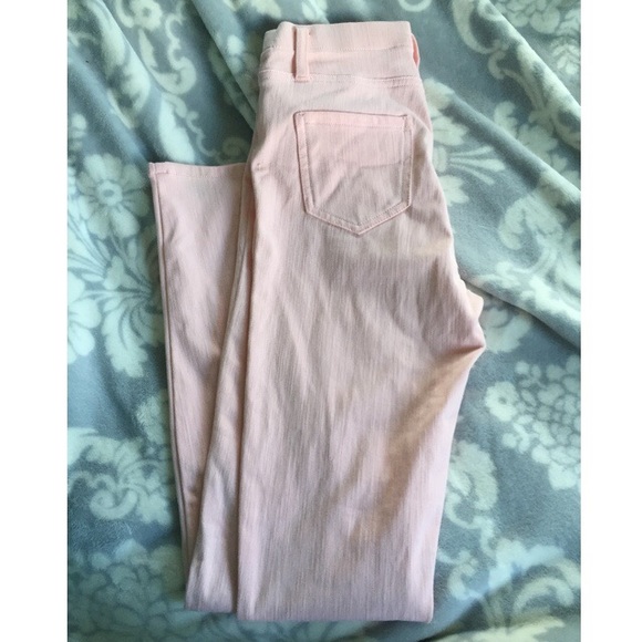 Faded glory pink denim skinny jeggings