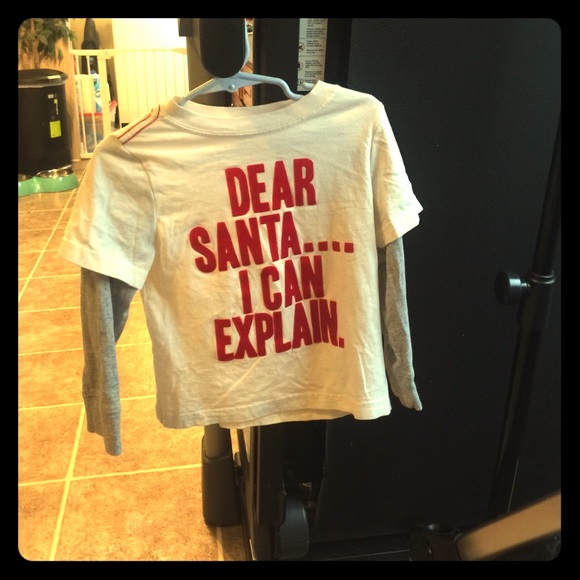 Long sleeve Christmas shirt for boys