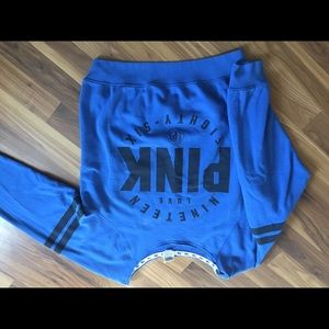 VS pink slouchy crew.