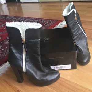 Giuseppe Zanotti Black Leather Boots