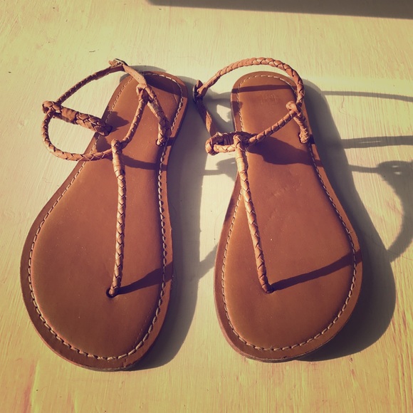 Gap Leather Braided Sandal