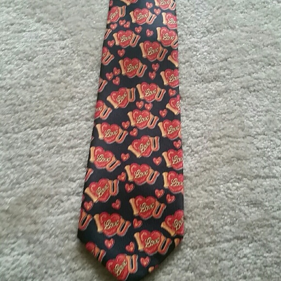I LOVE YOU TIE! sentimental!  Pristine condition.