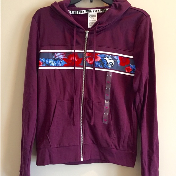 PINK Victoria's Secret Jackets & Blazers - NWT Full Zip VS PINK fleece jacket Medium