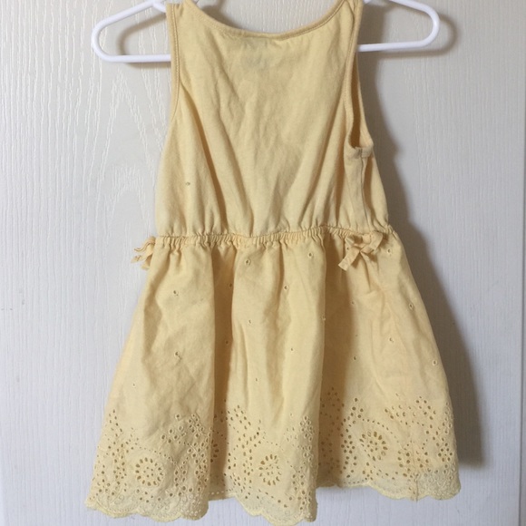 Toddler yellow dress with matching bloomers - Picture 3 of 4