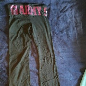 VS Pink Army Yoga Pants