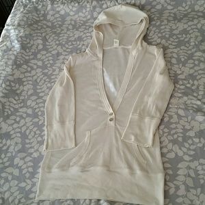 MAURICES cream color 3/4  sleeve shirt with pocket