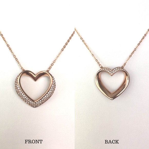 ‼️SOLD‼️✨Swarovski✨ Rose Gold Heart Necklace - Picture 2 of 4