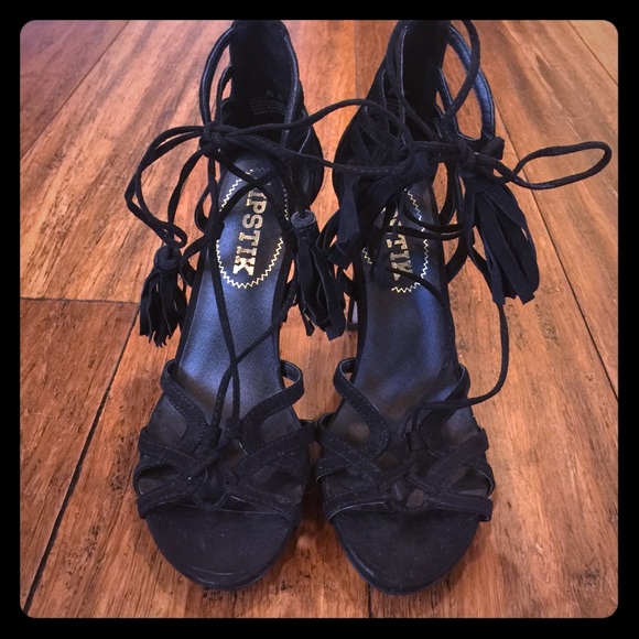 Black Nasty Gal high heels.